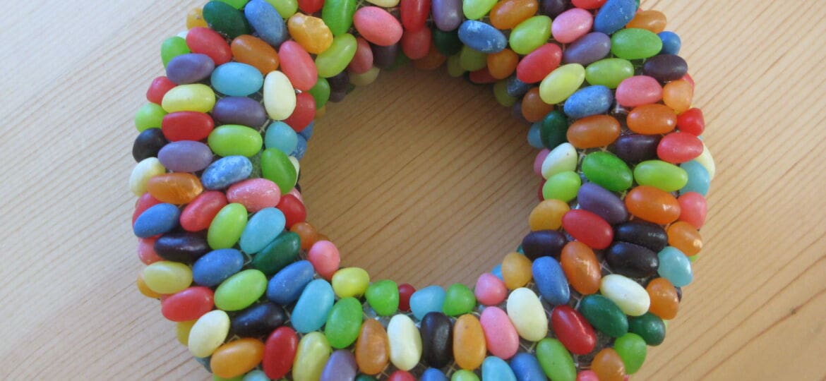 Jelly bean wreath