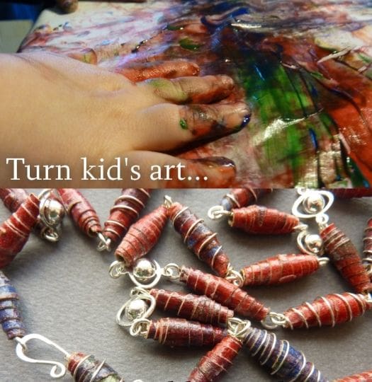 Finger painting into jewelery