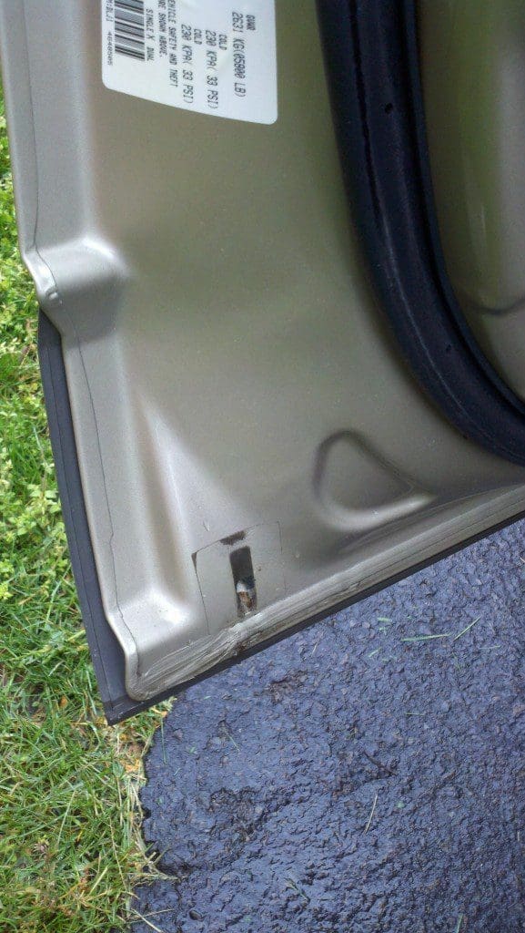 Drain__Door ‣ MyFixitUpLife Water in the car door fix. Ice in the car door fix. Car door drain. MyFixitUpLife