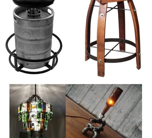 Beverage Containers Upcycle Man Cave Decor Pinterest