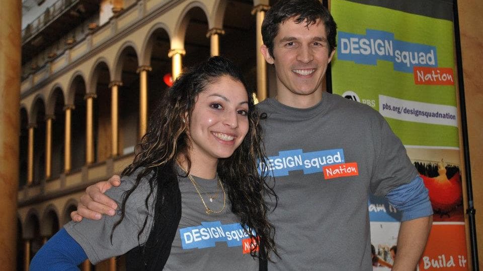 Deysi and Nate, hosts of Design Squad Nation