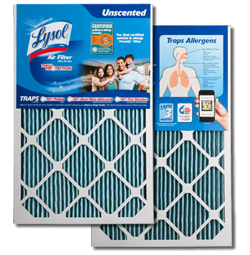 Lysol's Allergy and Pet-Friendly Furnace Filters make dust and dander mites less dander-ous. get most out of AC