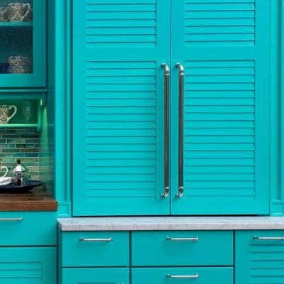 Wellborn Cabinets' Antigua door is a beach-y source for all kinds of kitchen design ideas.