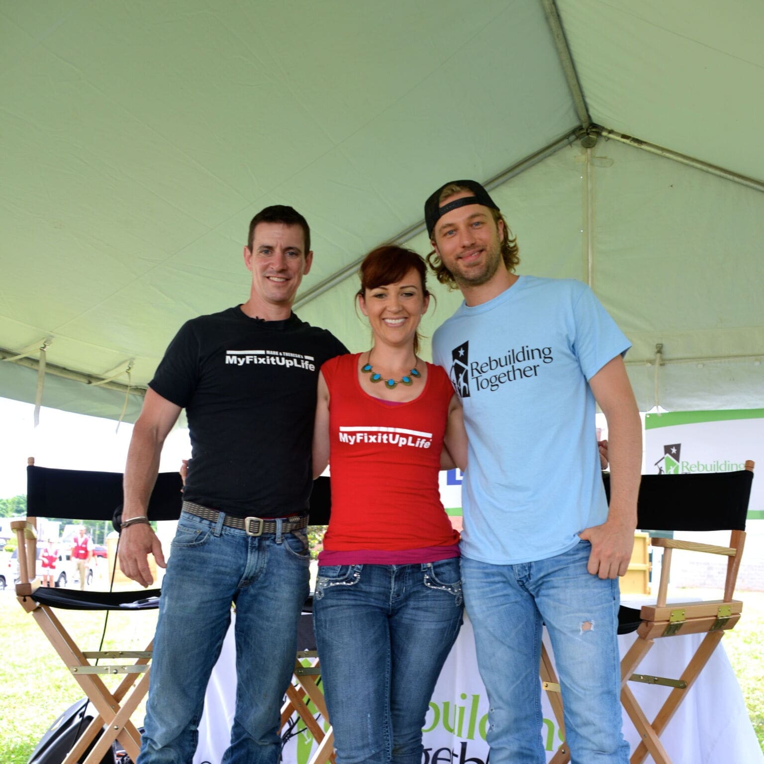 ‣ MyFixitUpLife Mark and Theresa with Casey James at Building a Healthy Neighborhood in Nashville.