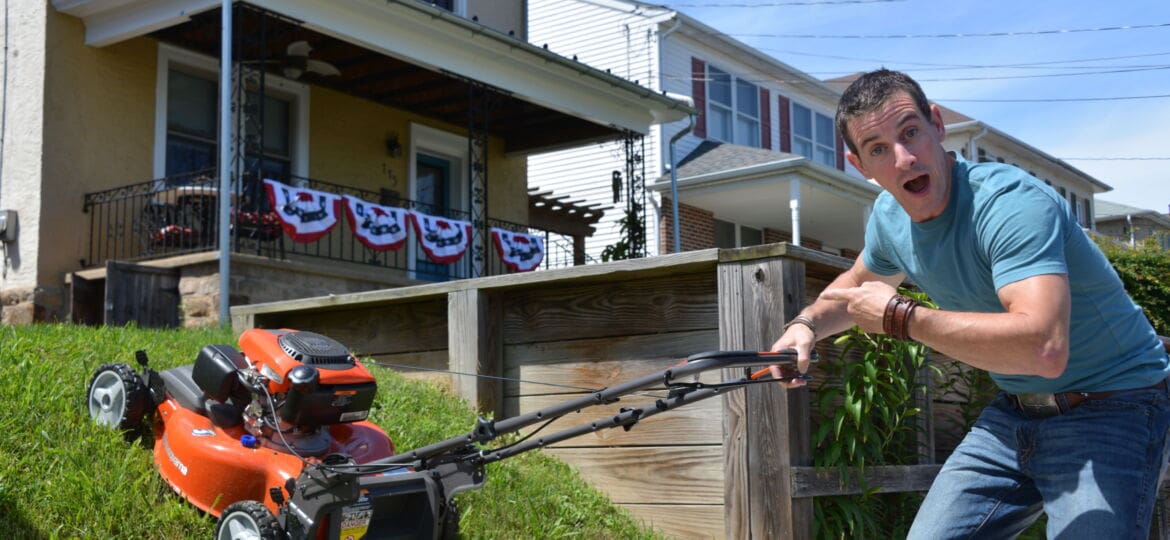 Mow the lawn: Husqvarna mower