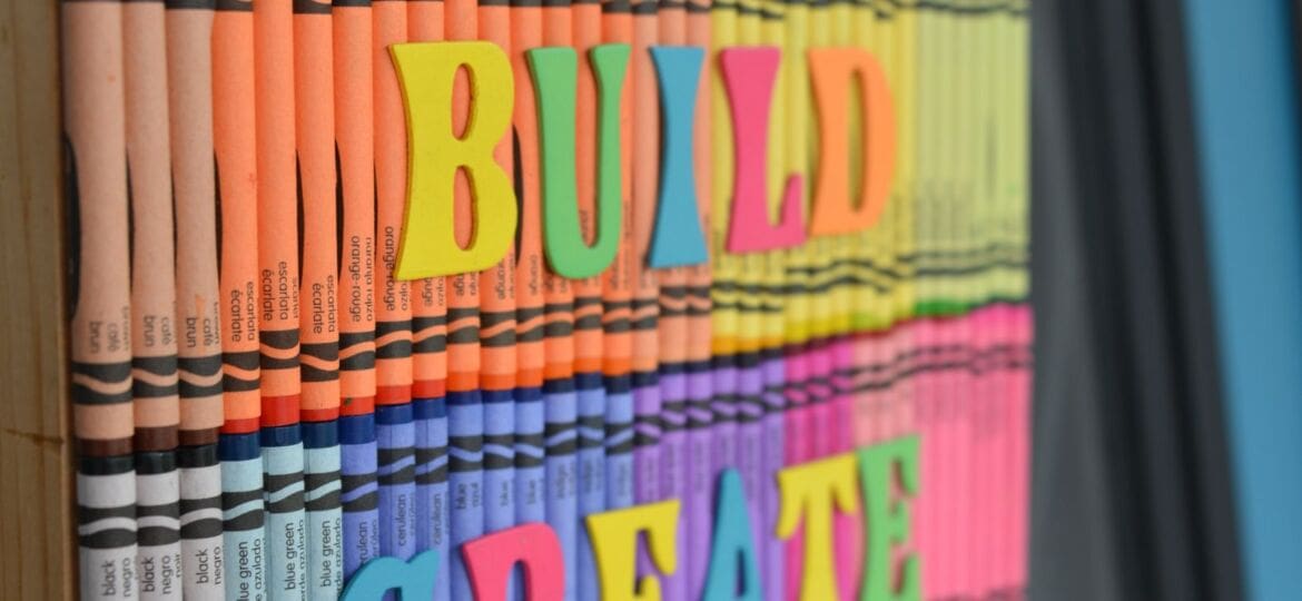 Crayon art door MyFixitUpLife