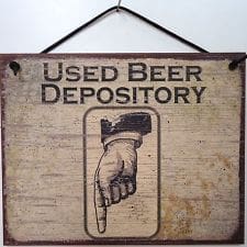 ‣ MyFixitUpLife Used beer depository wall art