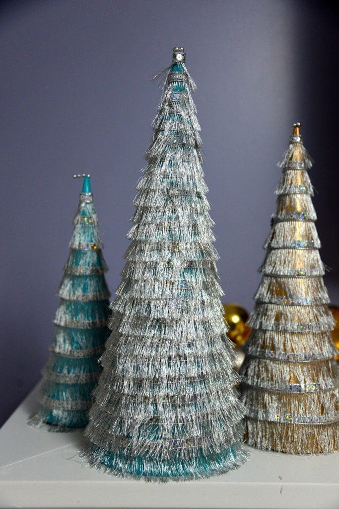 Fringe Christmas Trees - MyFixitUpLife