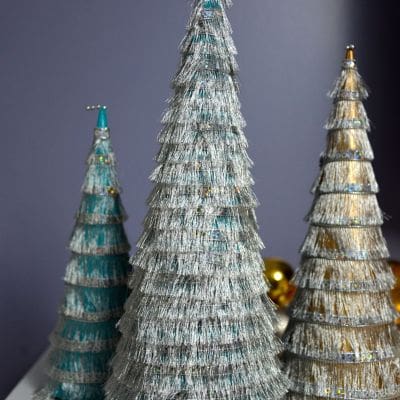 Fringe Christmas Trees - MyFixitUpLife