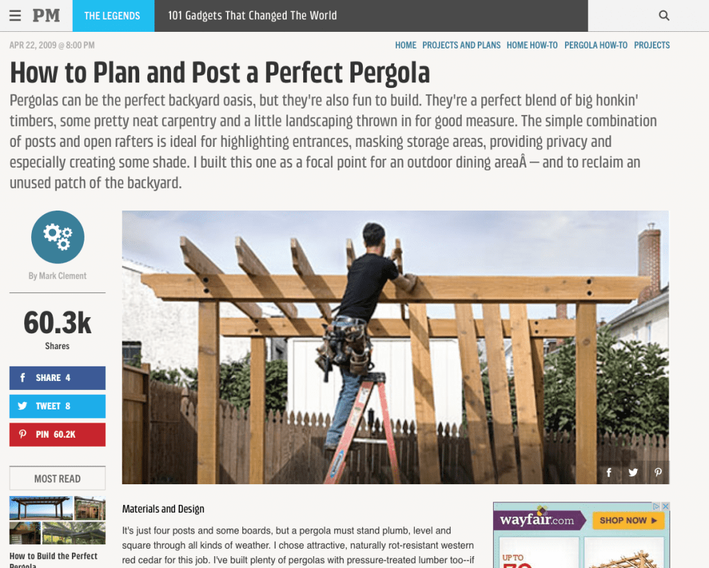 ‣ MyFixitUpLife DIY pergola plans - best magazines Popular Mechanics - MyFixitUpLife