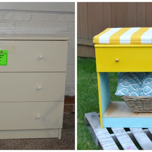 Before and After bench_Habitat ReStore_MyFixitUpLife