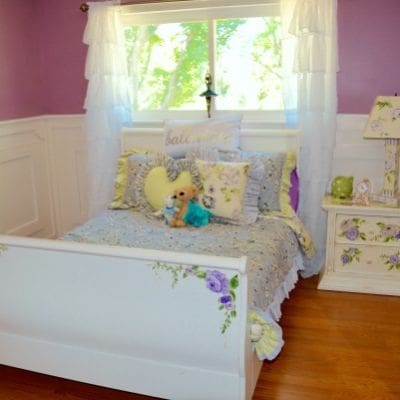 Before, this bedroom had no personality. And the little girl explodes with charisma. My challenge was to make the bedroom fit the girl.