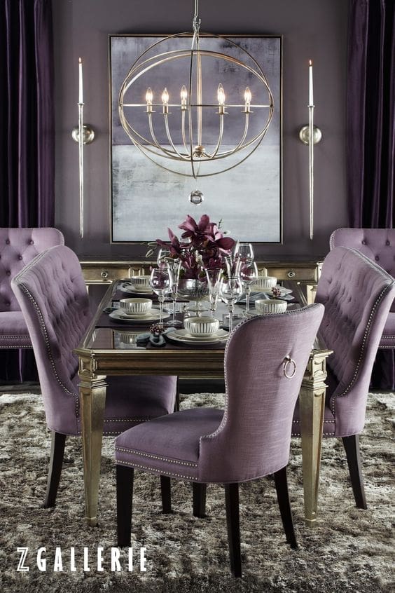 ‣ MyFixitUpLife 2016_HossColor_MyFixitUpLife_purple dining room_color_food meanings