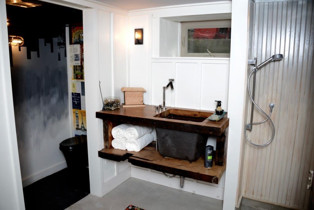 basement bathroom plumbing - Saniflo - ejector pump - myfixituplife