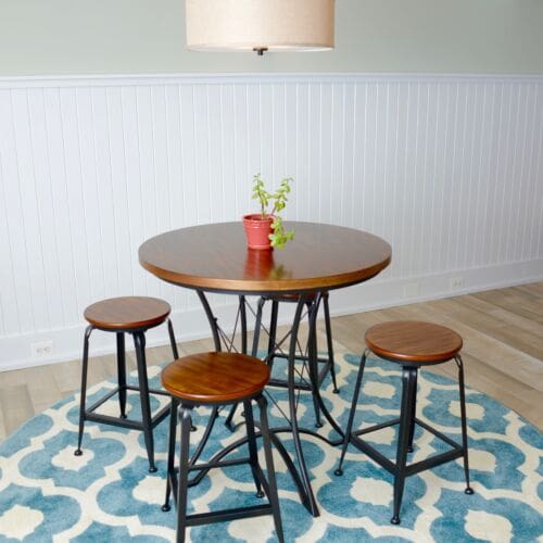 2016_MyFixitUpLight_Table_Basement Renovation_Lighting_Wainscoting_Wood Naturally