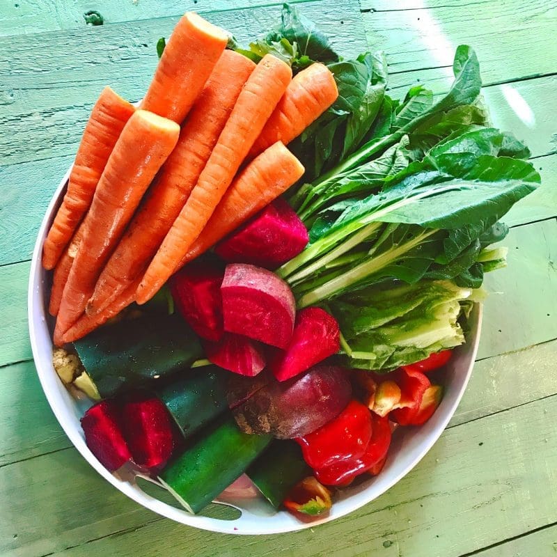 ‣ MyFixitUpLife Theresa vegetables juice carrots cucumber beets help during the coronavirus pandemic