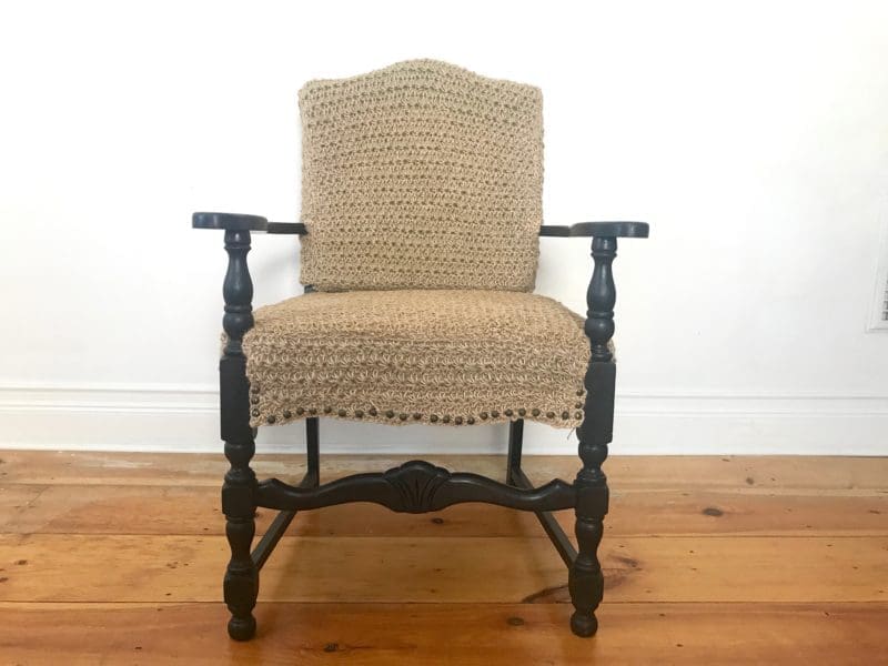 17 Chair Makeover MyFixitUpLife Theresa crochet twine after