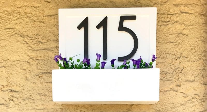 House Numbers Flower Box MyFixitUpLife AFTER