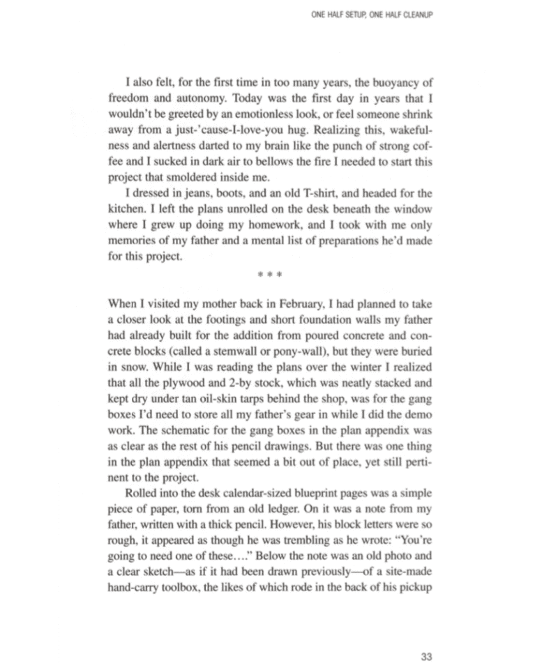 The Carpenters Notebook_the alarm_one half chapter3