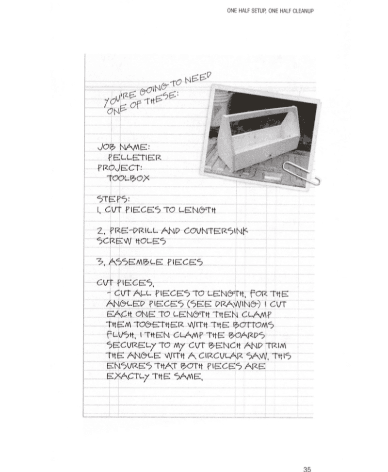 The Carpenters Notebook_the alarm_one half chapter5_toolbox howto