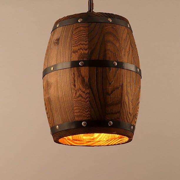 ‣ MyFixitUpLife Wood-Wine-Barrel-Pendant-Lamp-Walmart