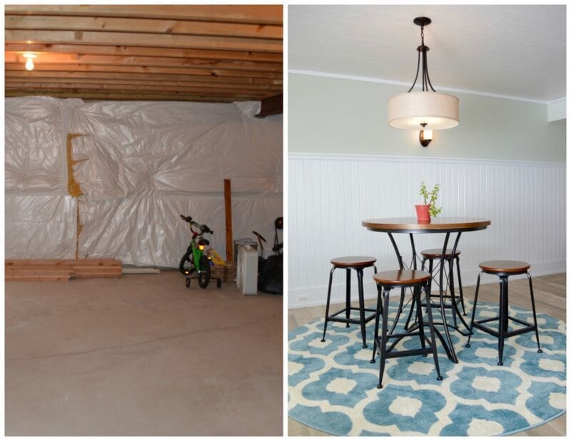 ‣ MyFixitUpLife 7_Basement-Renovation-Before-and-After trim plank ceiling