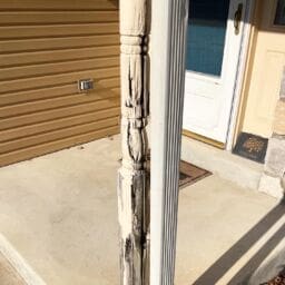 ‣ MyFixitUpLife MyFixitUpLife Porch Post rotted before