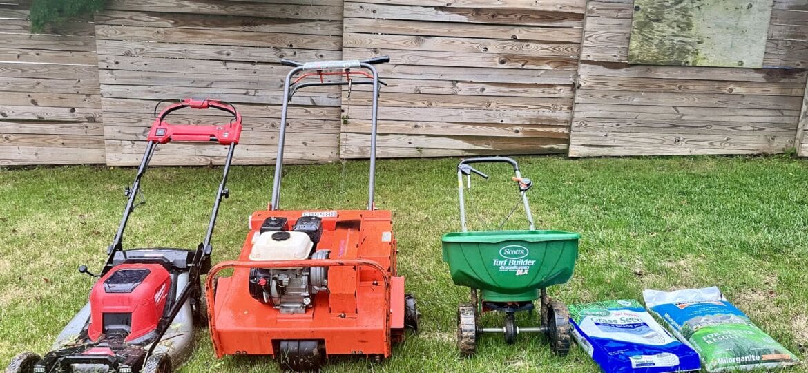 Aerate your lawn tools MyFixitUpLife