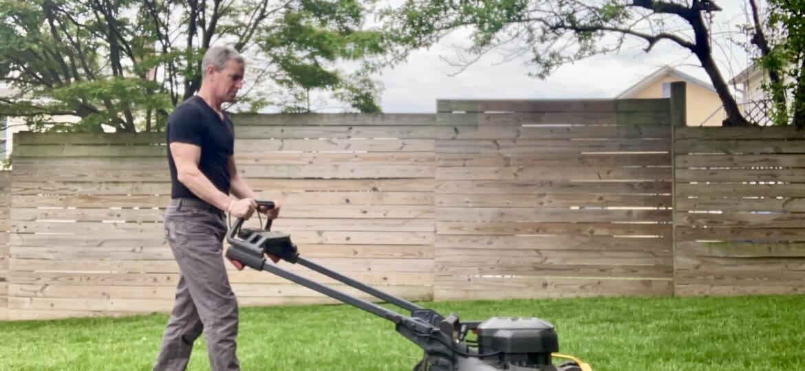 Mark Clement MyFIxitUpLife CAT 60V lawn mower