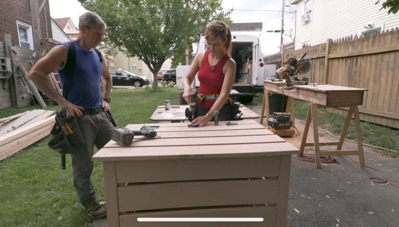 ‣ MyFixitUpLife Building a compost bin Mark and Theresa