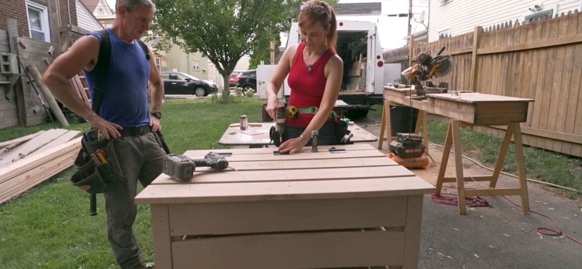 Compost bin: Mark and Theresa build this one with Acre by Modern Mill