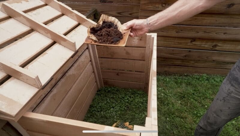 ‣ MyFixitUpLife Composting in our new compost bin by MyFixitUpLife