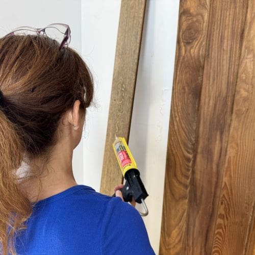 Theresa Wood Plank Feature Wall Super Glue Total Tech