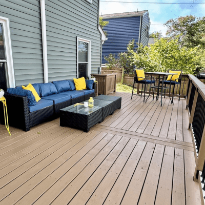 How to stain a pressure treated wood deck - Cabot - MyFIxitUpLife