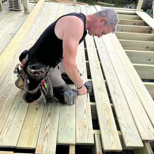 Should I gap pressure treated decking?